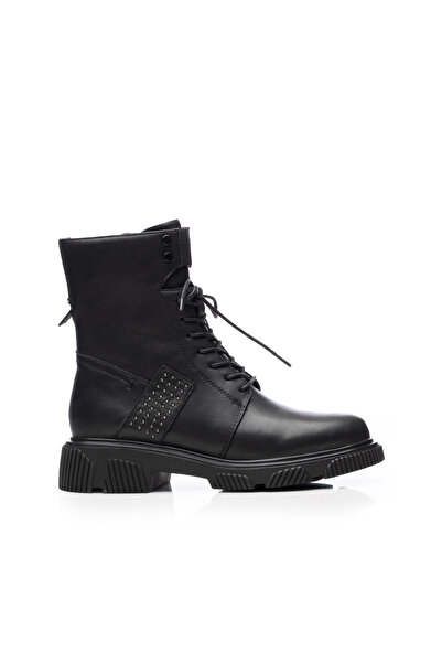 UrbanShoes Ghete damă casual din piele naturală, Pass Colection - 4507 Negru Box