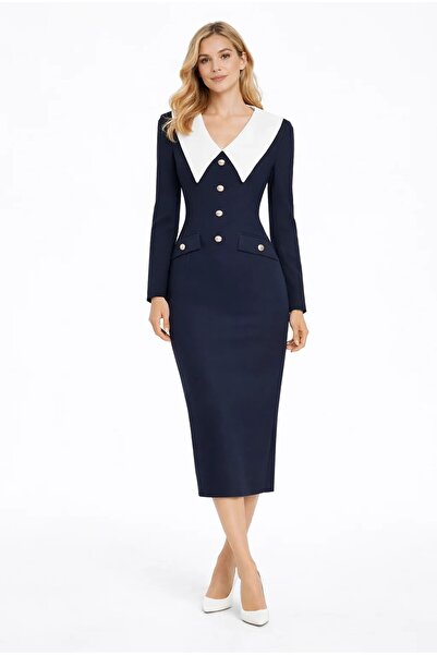 AVARO Fashion Καθημερινό φόρεμα με εφαρμοστή μέση – Βαλένθια