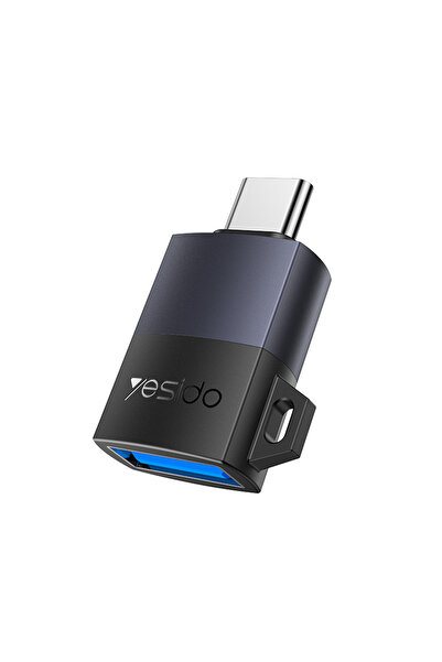 Yesido Adaptor OTG (GS31) - Type-C la USB, QC18W, Aliaj de aluminiu, Plug&Pla...