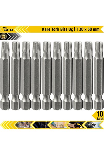 GFB Kare Tork Bits Uç T 30 x 50 mm 10 Adet