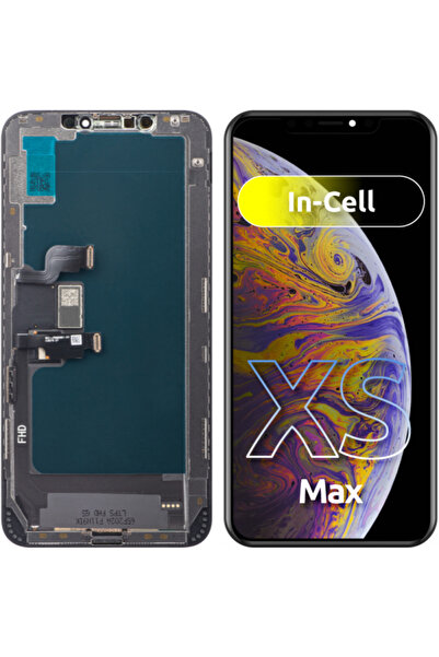 ZY Οθόνη αφής για Apple iPhone XS Max, με πλαίσιο, έκδοση In-Cell LCD, Μαύρο
