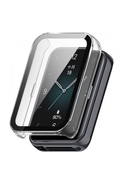 Techsuit Defense360 Pro Case for Honor Band 10/ Band 9, Transparent