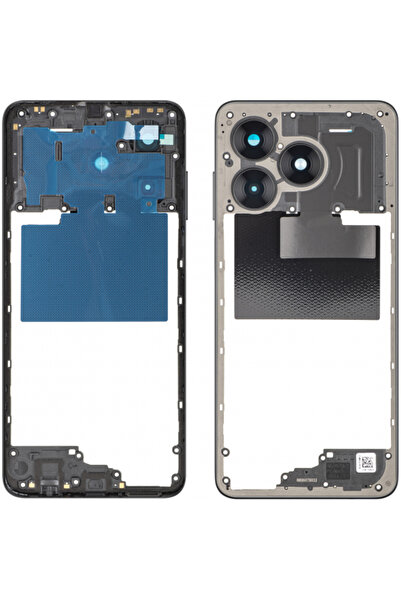 HONOR X5c Plus Middle Case, Midnight Black, Service Pack 9707achx