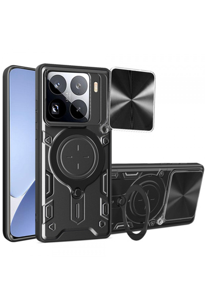 Stef's Cat Husa pentru Xiaomi 15 Pro, Stef's Cat, CamGuard Pro, Neagra