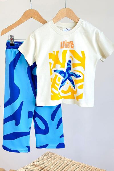 Minigimin Cicileri Παιδικό σετ Unisex με στάμπα αστερίας της θάλασσας My Litt...