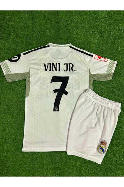 BREATHLESS Real Madrid 2025/26 Yeni Sezon Vini jr iç Saha Çocuk Forması 2'li Set