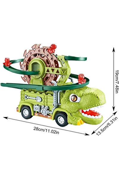 Generic : Dinosaur Track Adventure Car Toy Set for Kids