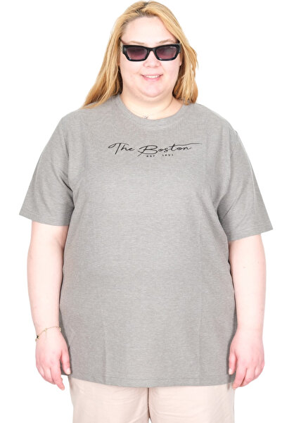 ModeXL Tricou pentru femei Mode XL Real Big Size Bıs The Boston Waffle U26000...