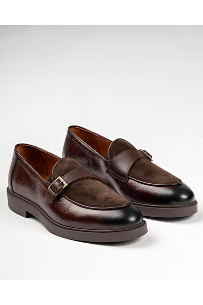 TerziAdemAltun Pantofi bărbați din piele naturală nubuck, stil italian, inter...