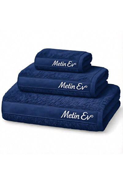 METİNEV Metin Ev ®   100% Cotton 3-Piece Towel Set – Bath + Face + Hand Towel...