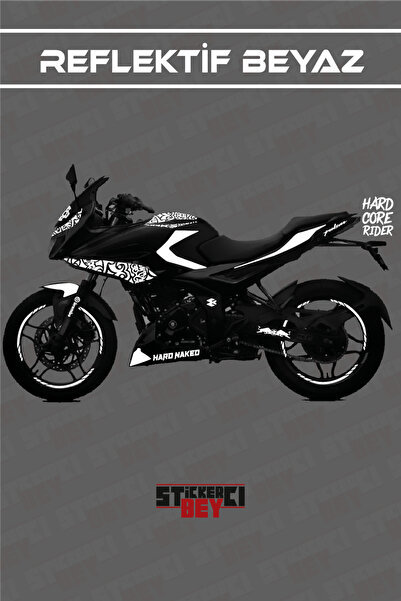 STİCKERCI BEY BAJAJ PULSAR F250 FULL BODY MOTOR ARMA STİCKER KAPLAMA SETİ (FOLYO KESİM)