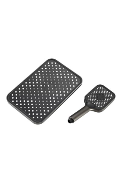 E-ANAMAG Κομψό Σετ Ντους, Γκρι Ανθρακί, Μοντέρνος Σχεδιασμός, 4 Λειτουργίες