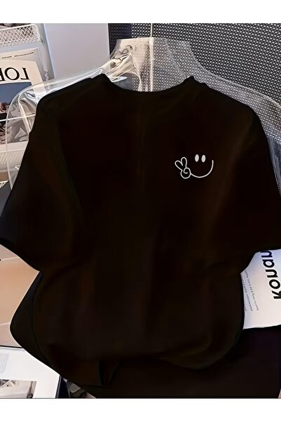 Lider Leather Μπλουζάκι με στάμπα. Κοντομάνικο μπλουζάκι για καλοκαίρι και άν...