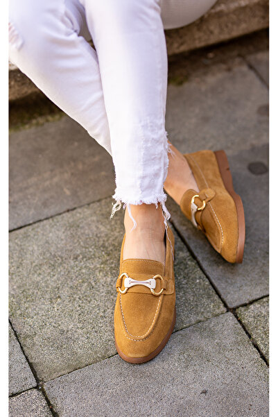 EREN SHOES BAG FABİO Pantofi de damă din piele de căprioară naturală, cu cata...