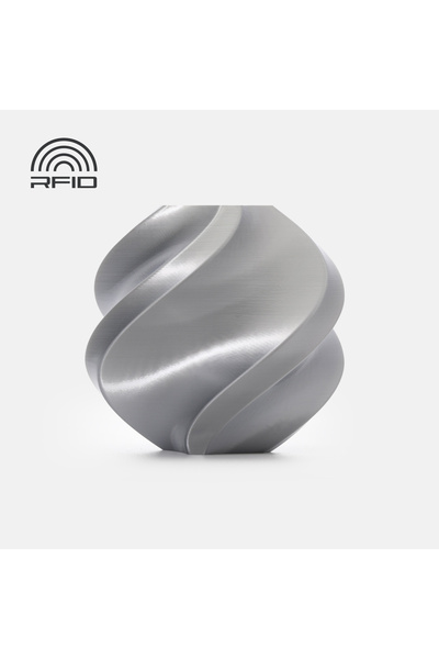 Bambu Lab Filament PLA Silk 1.75 mm Silver 1kg RFID spool