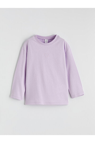 LC Waikiki Tricou de fete cu guler rotund și broderie