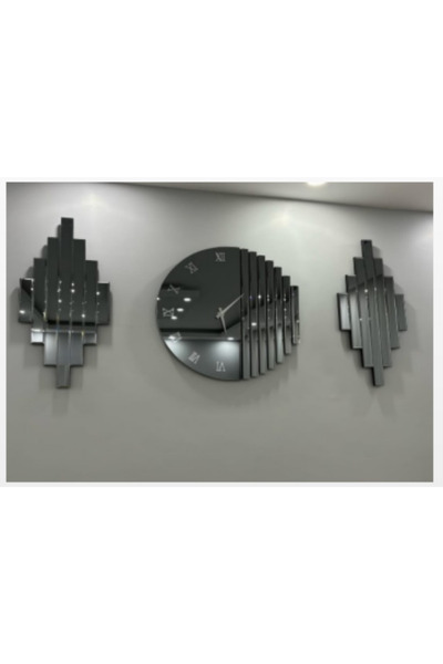 Savita Home SET05 RİTİM AY DUVAR SAAT SETİ 70 CM