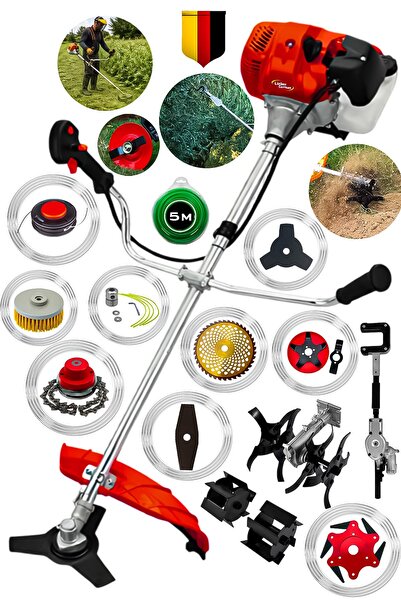 14 Pcs Full Set Side Type Gasoline Weed Bush Lawn Mower Scythe Scythe Machine