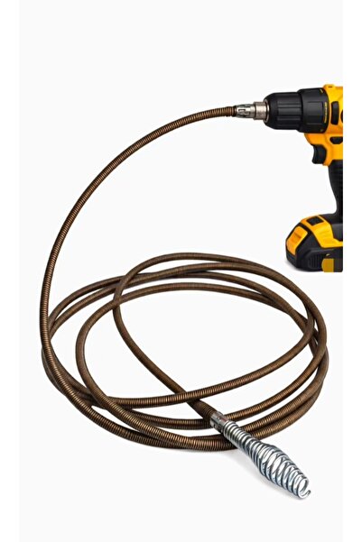 yunus kamacı makina Matkap Uyumlu Lavabo Açma Spirali 16Mm 6 Metre ( matkap H...