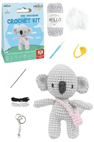 GLANCE Hello Crafts Tığ İşi Mini Amigurumi Kiti Ozzy Örgü Seti HC129