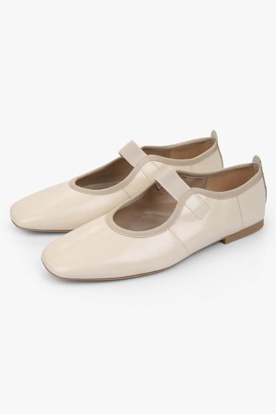 Shoeberry Γυναικείες αθλητικές μπαλαρίνες Bless Ecru Skin Elastic