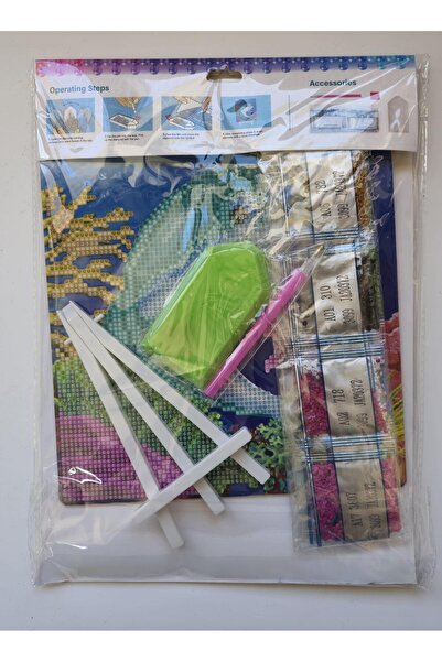 Liva Craft Cardboard Beading Craft Kit - Dolphin Fish 21 X 25 cm