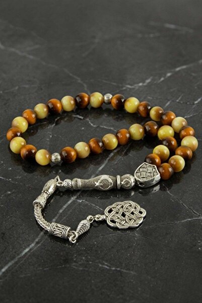 Generic Brand Turtle Eye Natural Stone Rosary 8 mm