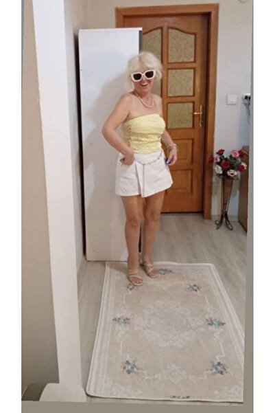 Butik Kadın dantel straplez bluz