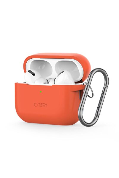 Tech-Protect Case Silicone Hook Apple Airpods Pro 1 / 2 Neon Orange
