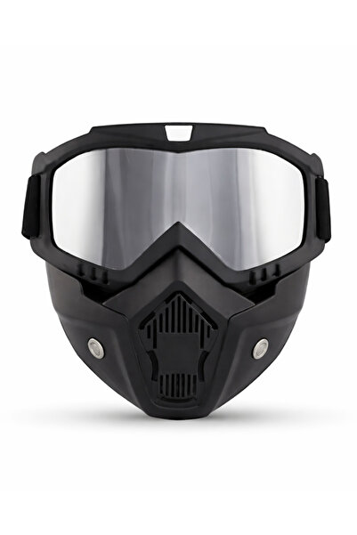 ax7 Motosiklet Face Armor – Tam Yüz Koruma Maskesi | Rüzgar, Toz ve Yağmur Ge...