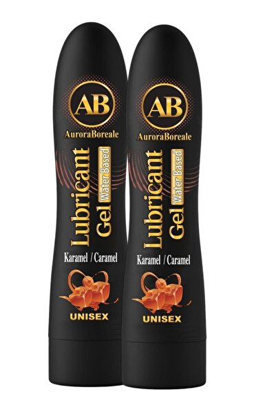 AuroraBoreale Karamel Aromalı Yenilebilir Kayganlaştırıcı Jel Lubricant Gel 250 ML 2 li Set