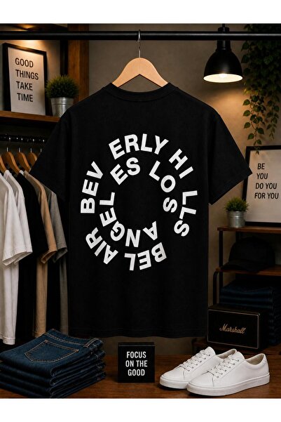 playwear Μπλουζάκι Erly Los Angel με στάμπα στο στήθος, 100% βαμβακερό, overs...