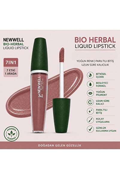 New Well Newwell Professional Make-Up Bio-Herbal Liquid Lipstick No:02