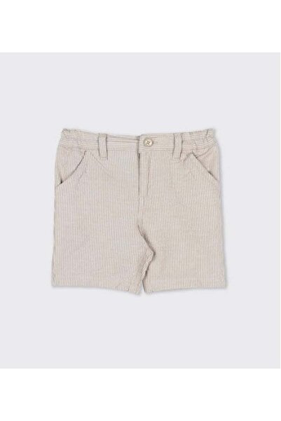 Panço Baby Boy Striped Patterned Zippered and Buttoned Short Shorts 0-5 Years...