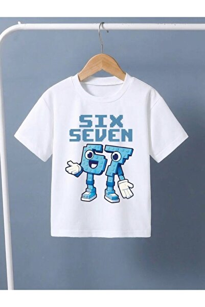 SVART WEAR Six Seven 67 Παιδικό και εφηβικό μπλουζάκι με στάμπα, 100% βαμβακε...