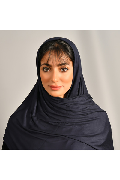 HAWRAA ABAYA Cotton Navy Blue Color