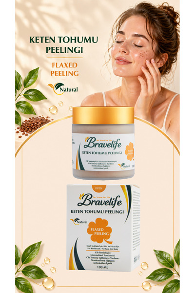 Bravelife Keten Tohumu Peeling Panthenol Linseed Acid Sorbitol Helianthus Toh...