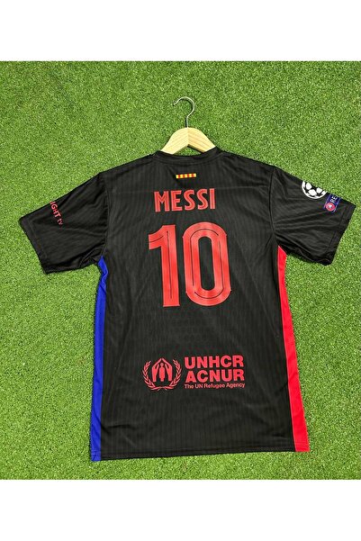 BREATHLESS Barcelona Yeni Sezon MESSİ Yetişkin Forması (BLACK)