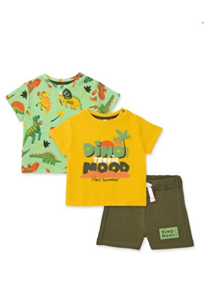 Tuc Tuc Boy's Printed 3-Piece Set 2-8 Years Green