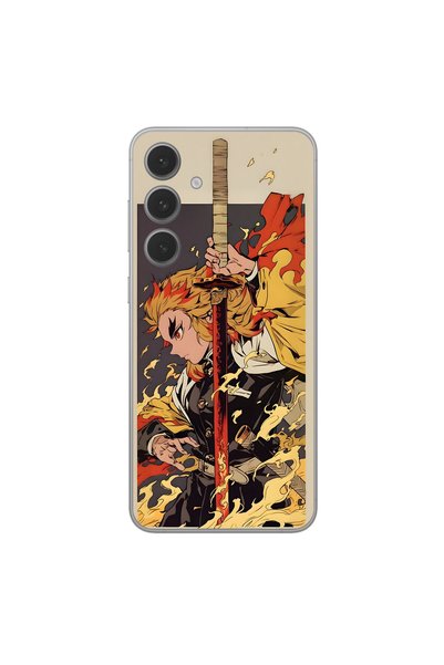PPKin Samsung Galaxy S25 Fe Compatible Anime 4/3 Design Transparent Case
