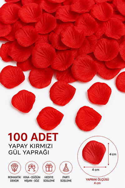 Organizasyon Pazarı Yapay Gül Yaprağı | Romantik Dekor | Hediye Süs Düğün Kın...