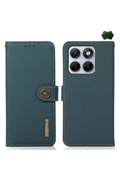 KHAZNEH Δερμάτινη Θήκη Πορτοφόλι Green (Motorola Edge 70 Fusion 5G)