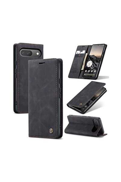 Caseme 013 Retro Θήκη Βιβλίο Black (Google Pixel 9 5G/9 Pro 5G)