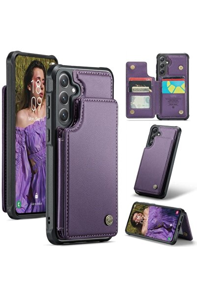 Caseme C22 Luminus Σκληρή Θήκη με Πορτοφόλι Purple (Samsung Galaxy S24 5G)