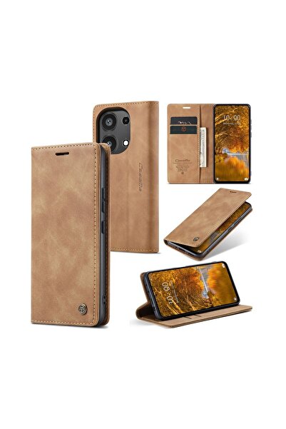 Caseme 013 Retro Θήκη Βιβλίο Brown (Xiaomi Redmi Note 13 Pro 4G/Poco M6 Pro 4G)