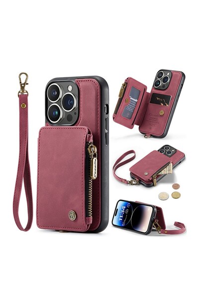 Caseme C20 Multifunctional Σκληρή θήκη Red (Apple iPhone 14 Pro)