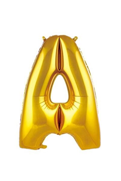Öztürkpartievi Letter Foil Balloon 34 Inch Gold Color Balloon 76 cm