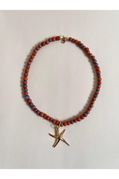 Sade Noe Studio No.29-Sade Noe Nomad Chevron Boncuk Kolye – Minimal El Yapımı
