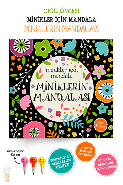 Parodi Yayınları Miniklerin Mandalası – Okul Öncesi Mandala Boyama Kitabı + Y...