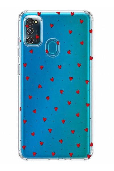 3GEN CASE Samsung Galaxy M31 Uyumlu Lüx Desenli Şeffaf Silikon Kılıf